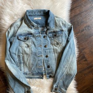 Light wash denim jacket